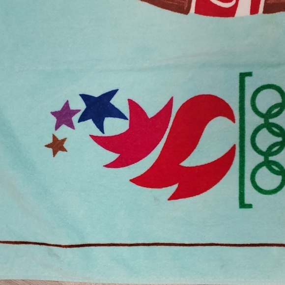 Vintage Coca- Cola Atlanta 1996 beach towel cotton - Picture 5 of 7